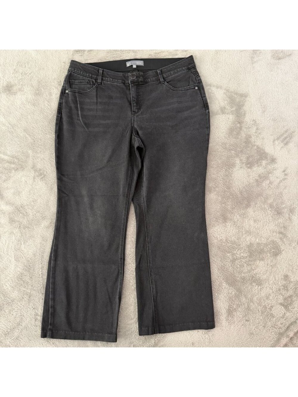 Wit & Wisdom Black Bootcut Jeans Womens size 18W 18 W *Hemmed